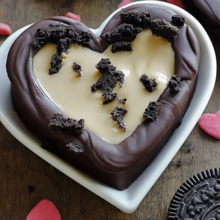 Chocolate Peanut Butter Valentine’s Heart