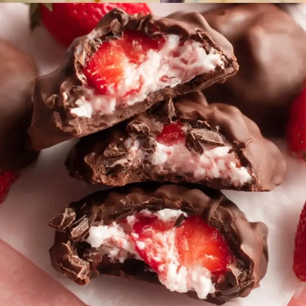 Chocolate Strawberry Yogurt Clusters