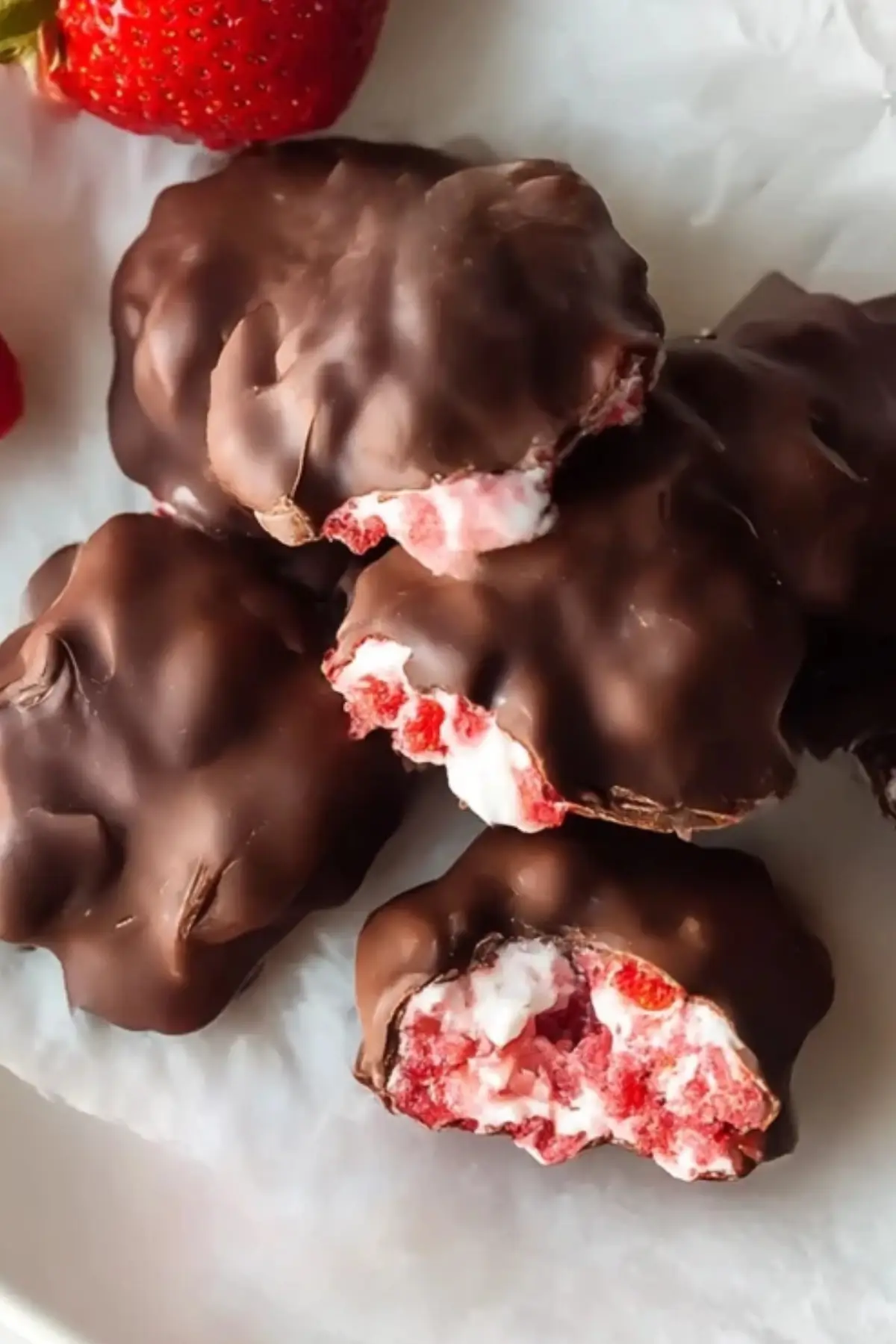 Chocolate Strawberry Yogurt Clusters