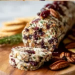 Cranberry Pecan Cheese Log