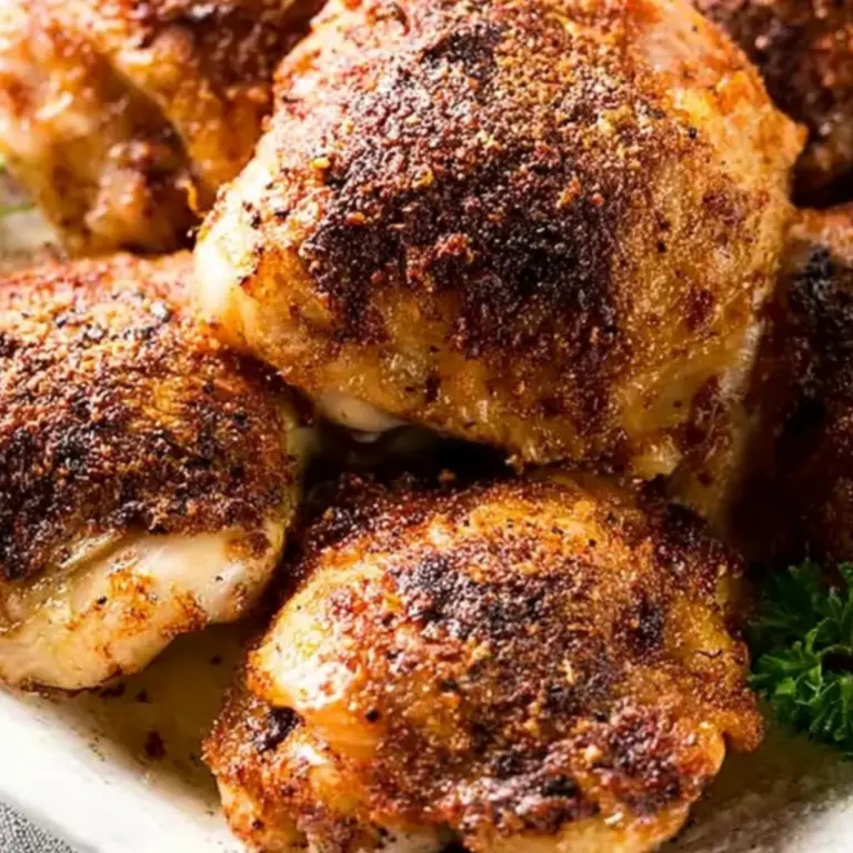 Crispy Baked Chicken Thighs
