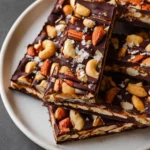 Dark Chocolate and Sea Salt Nut Bars