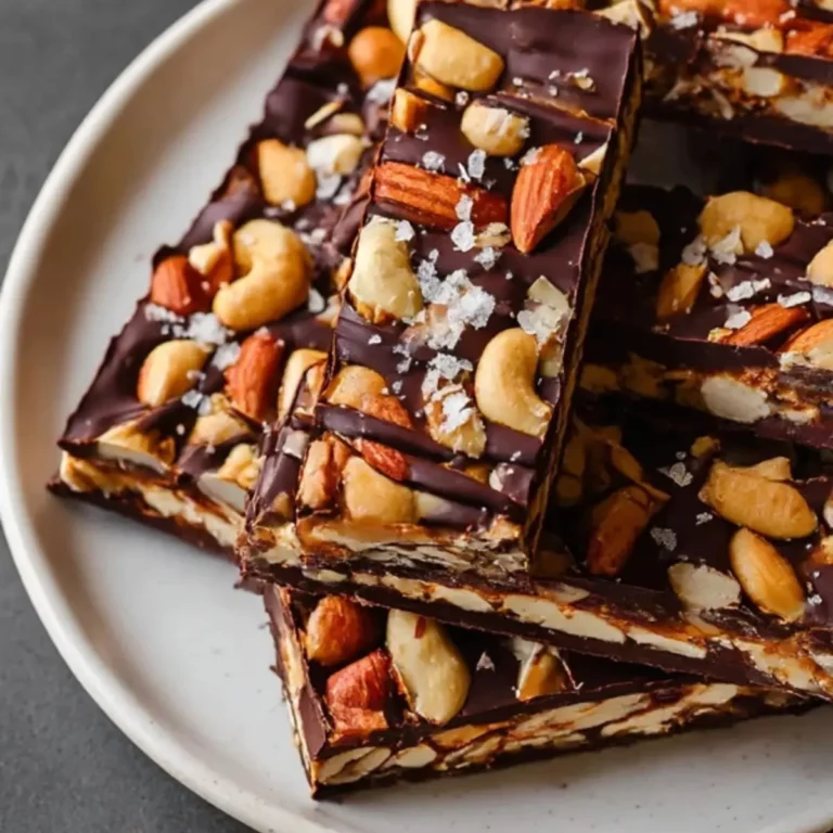 Dark Chocolate and Sea Salt Nut Bars
