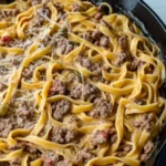 Garlic Butter Beef Pasta