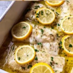 Garlic Butter Lemon Baked Cod