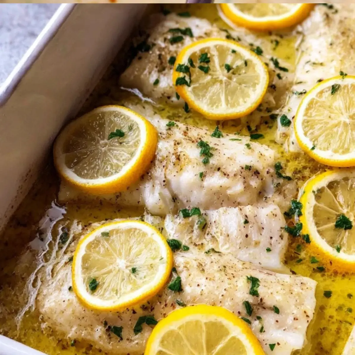 Coocked Cod Garlic Butter Lemon Baked Cod – Easy & Flavorful Recipe - CookBakeShare