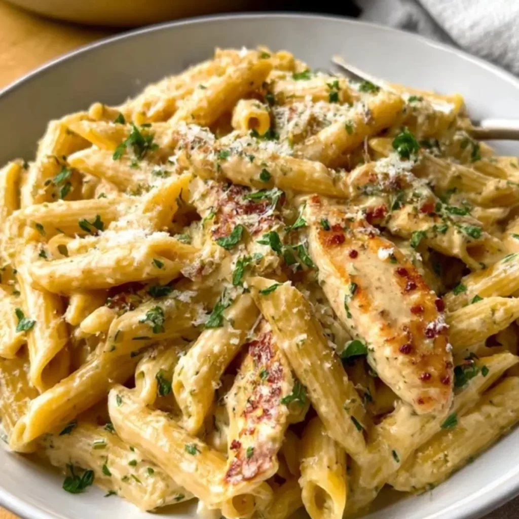 Garlic Parmesan Chicken Pasta