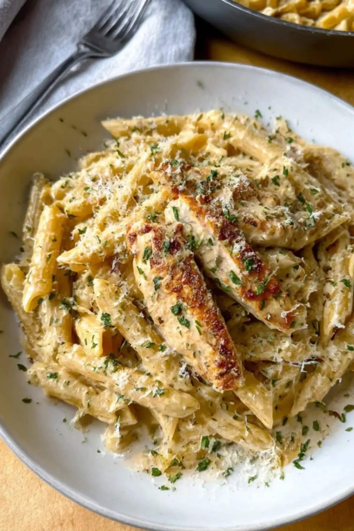 Garlic Parmesan Chicken Pasta