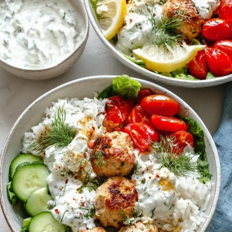 Greek Chicken Meatballs