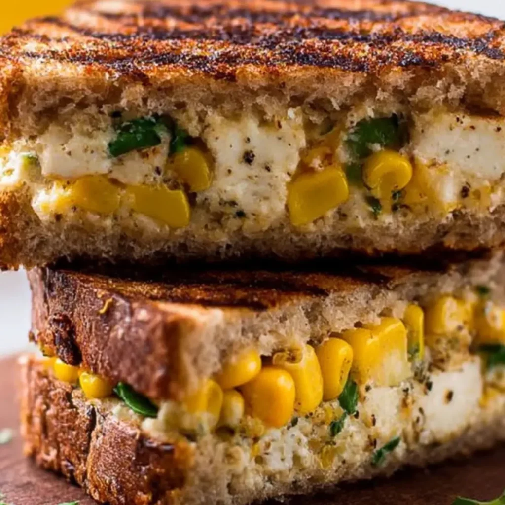Grilled Cheese Paneer & Corn Sandwich