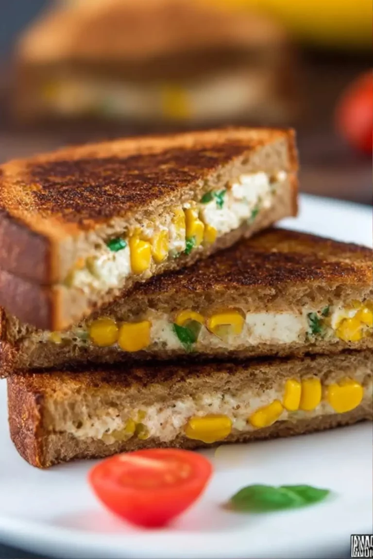 Grilled Cheese Paneer & Corn Sandwich