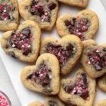 Heart Shaped Chocolate Chip Cookies