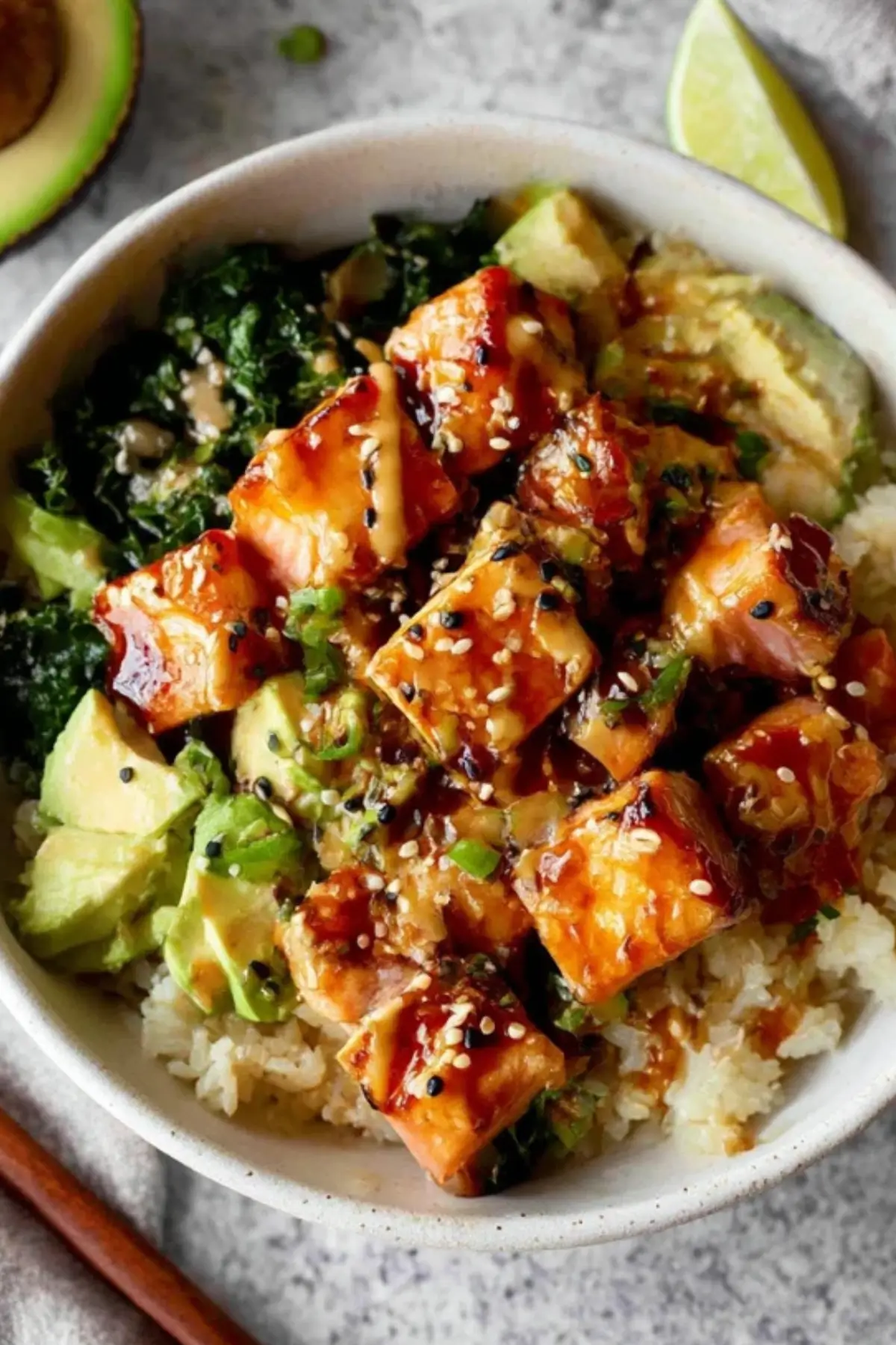 Honey Glazed Salmon Bowl