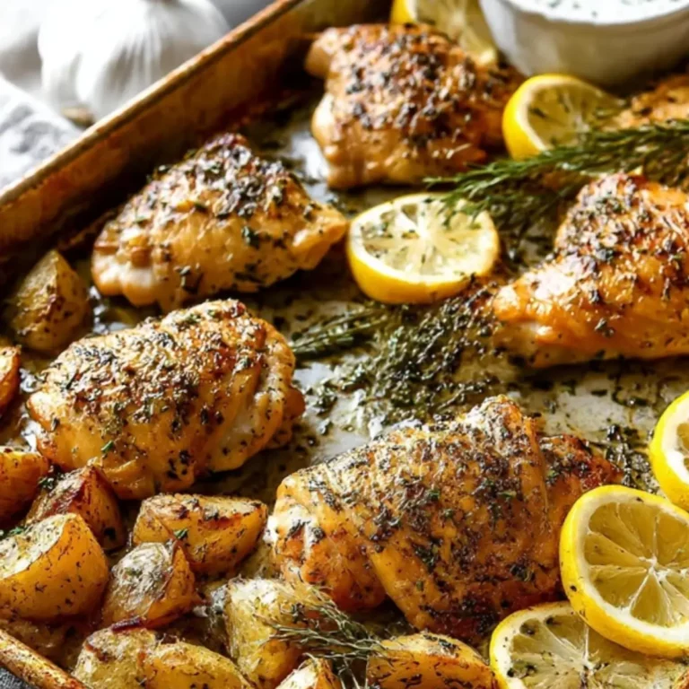 Lemon Garlic Chicken Thighs
