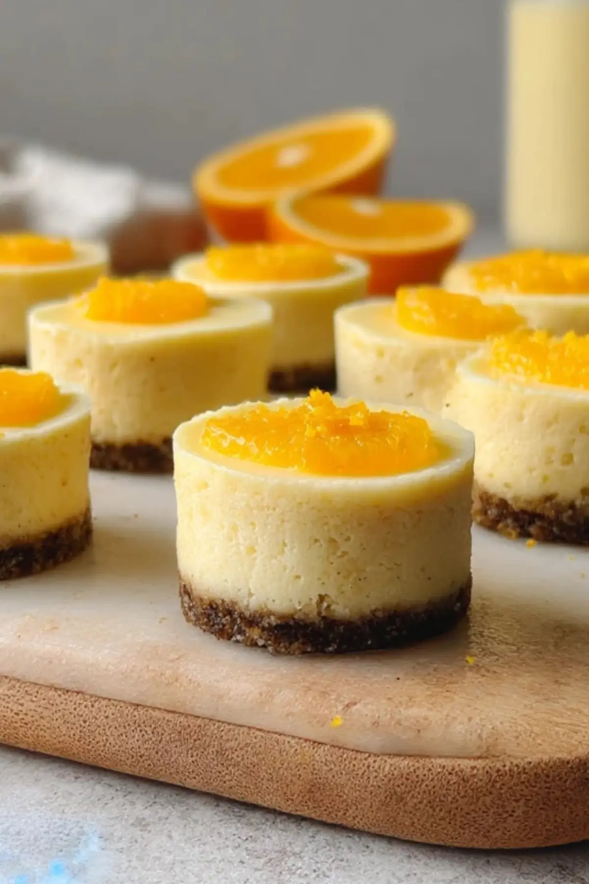 Mini Orange Cheesecakes
