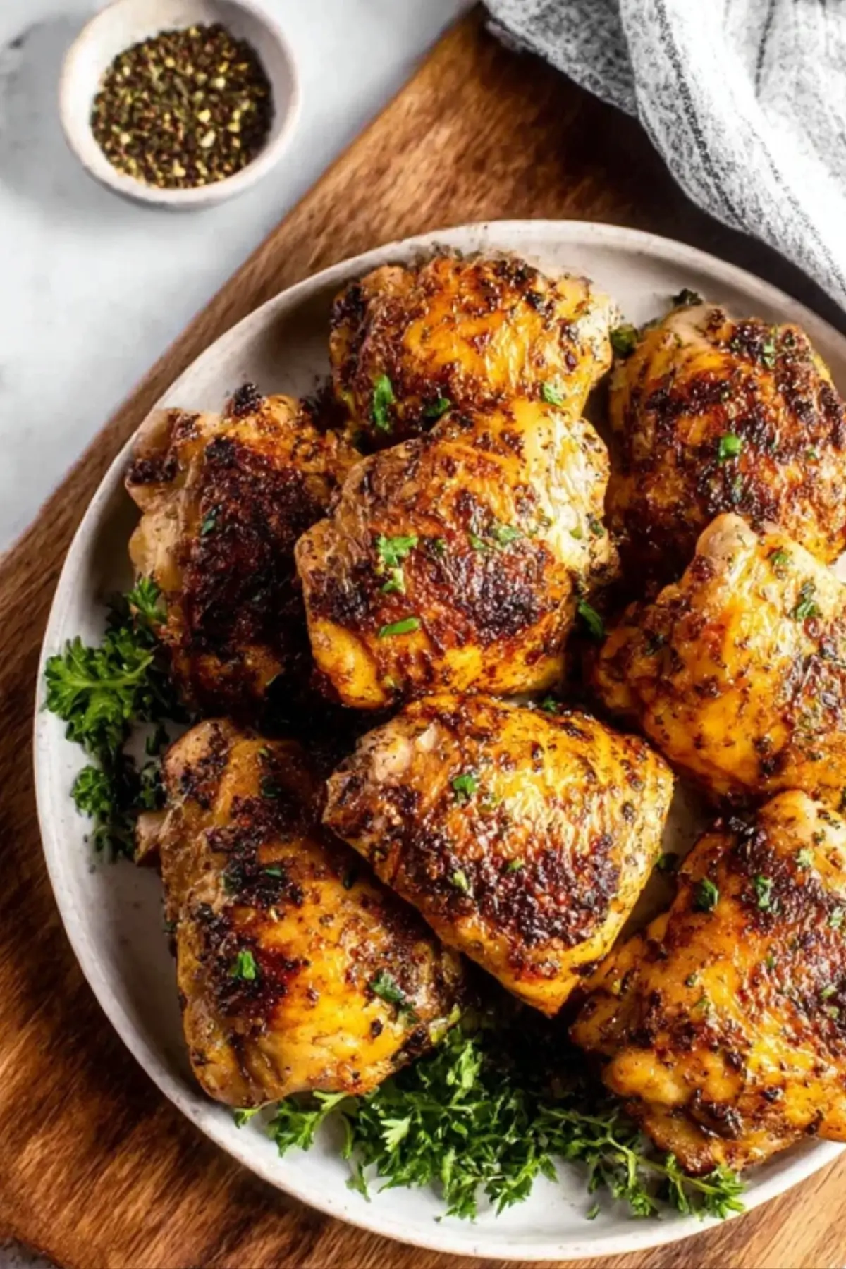Oven Baked Chicken Thighs