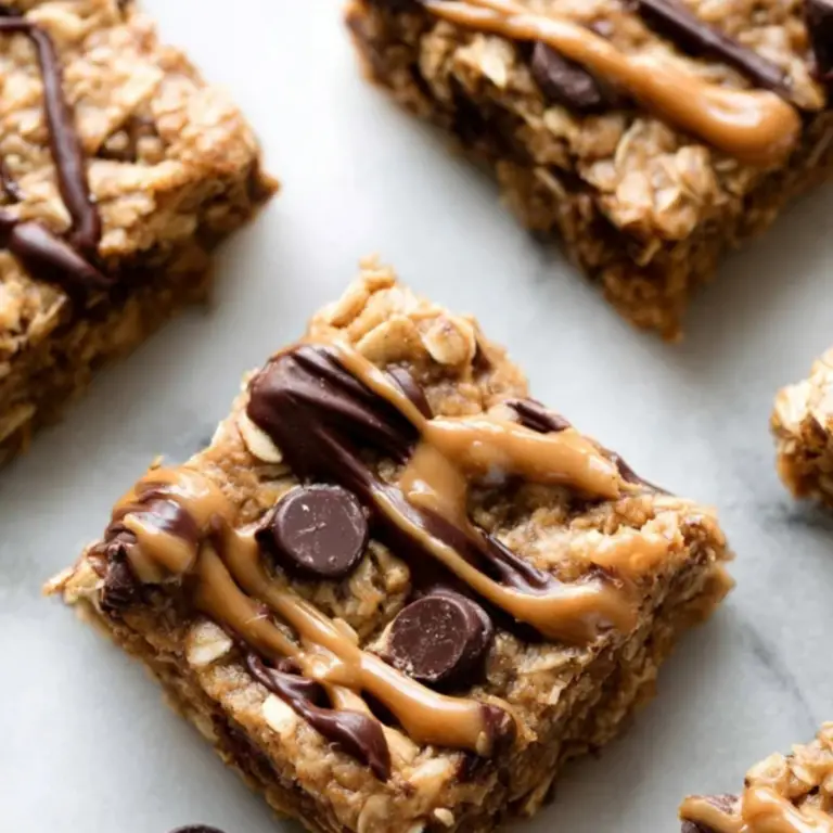 Peanut Butter Banana Chocolate Chip Oatmeal Bars