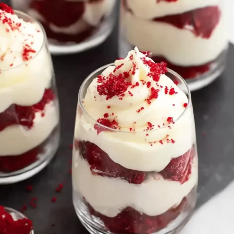 Red Velvet Trifle Cups