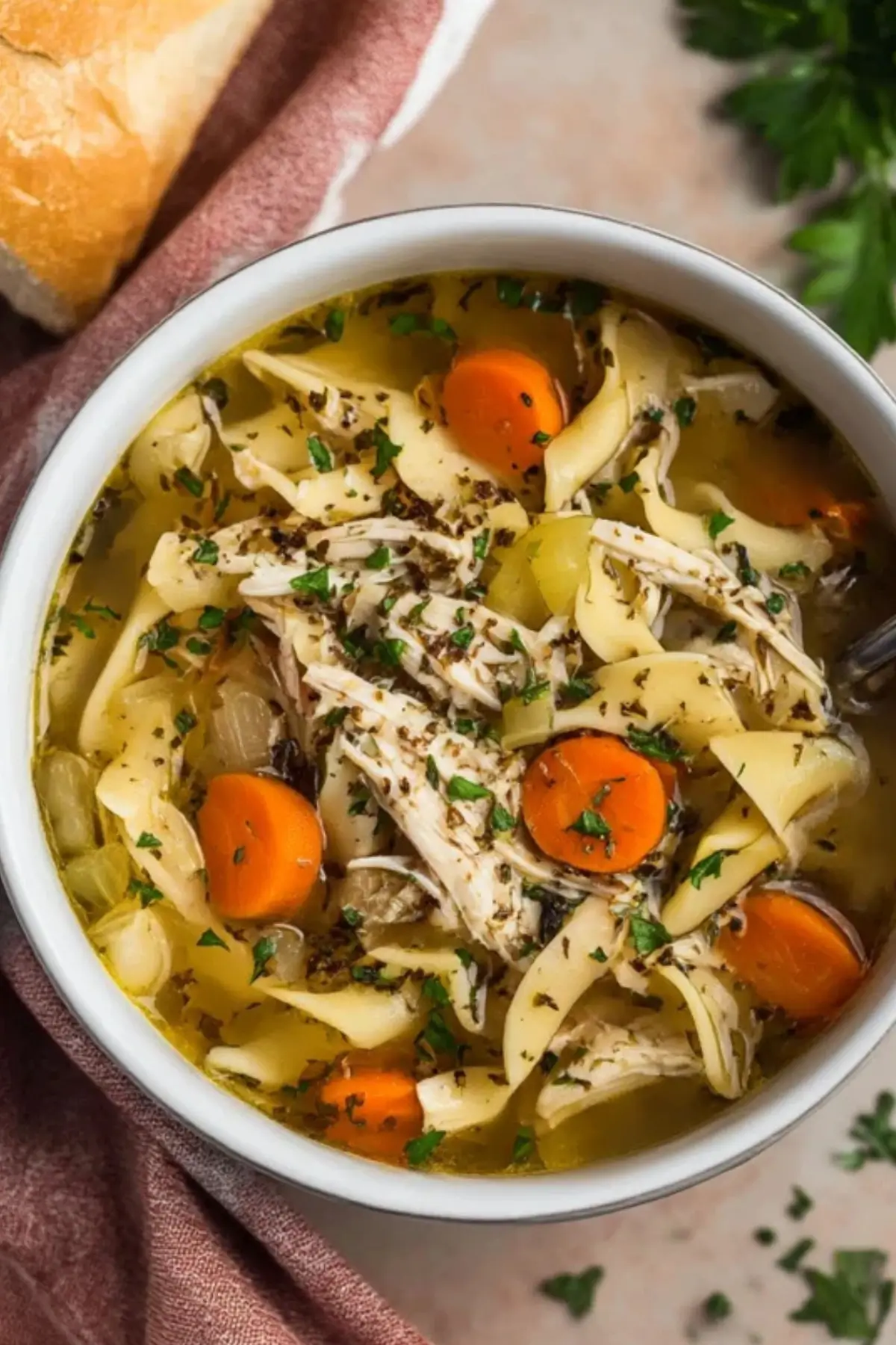 Rotisserie Chicken Noodle Soup