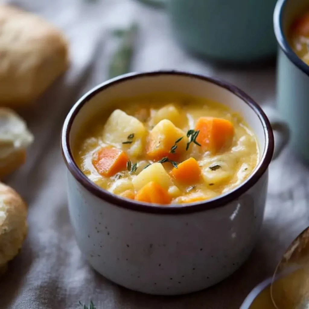 Rustic Roasted Winter Vegetable Chowder