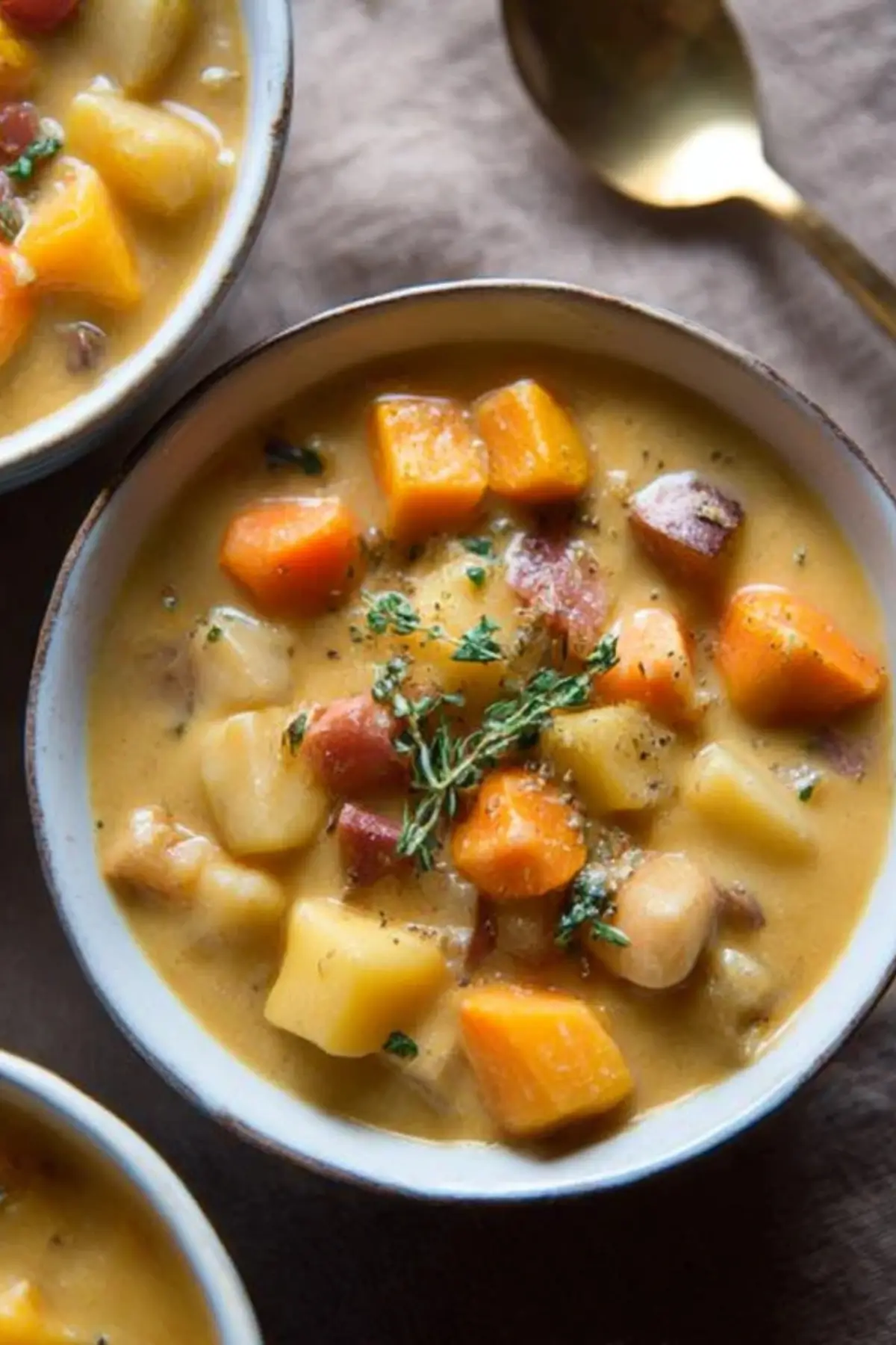 Rustic Roasted Winter Vegetable Chowder