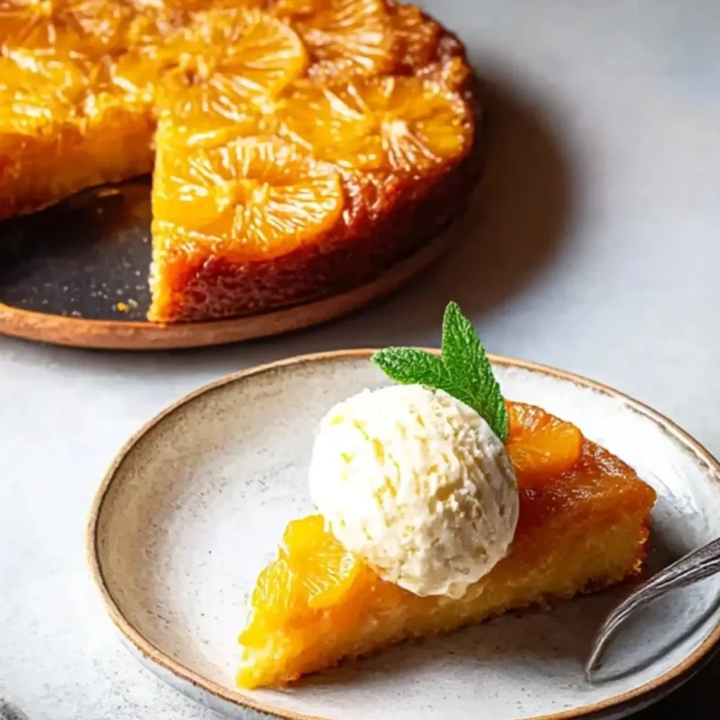 Spiced Mandarin Upside Down Cake