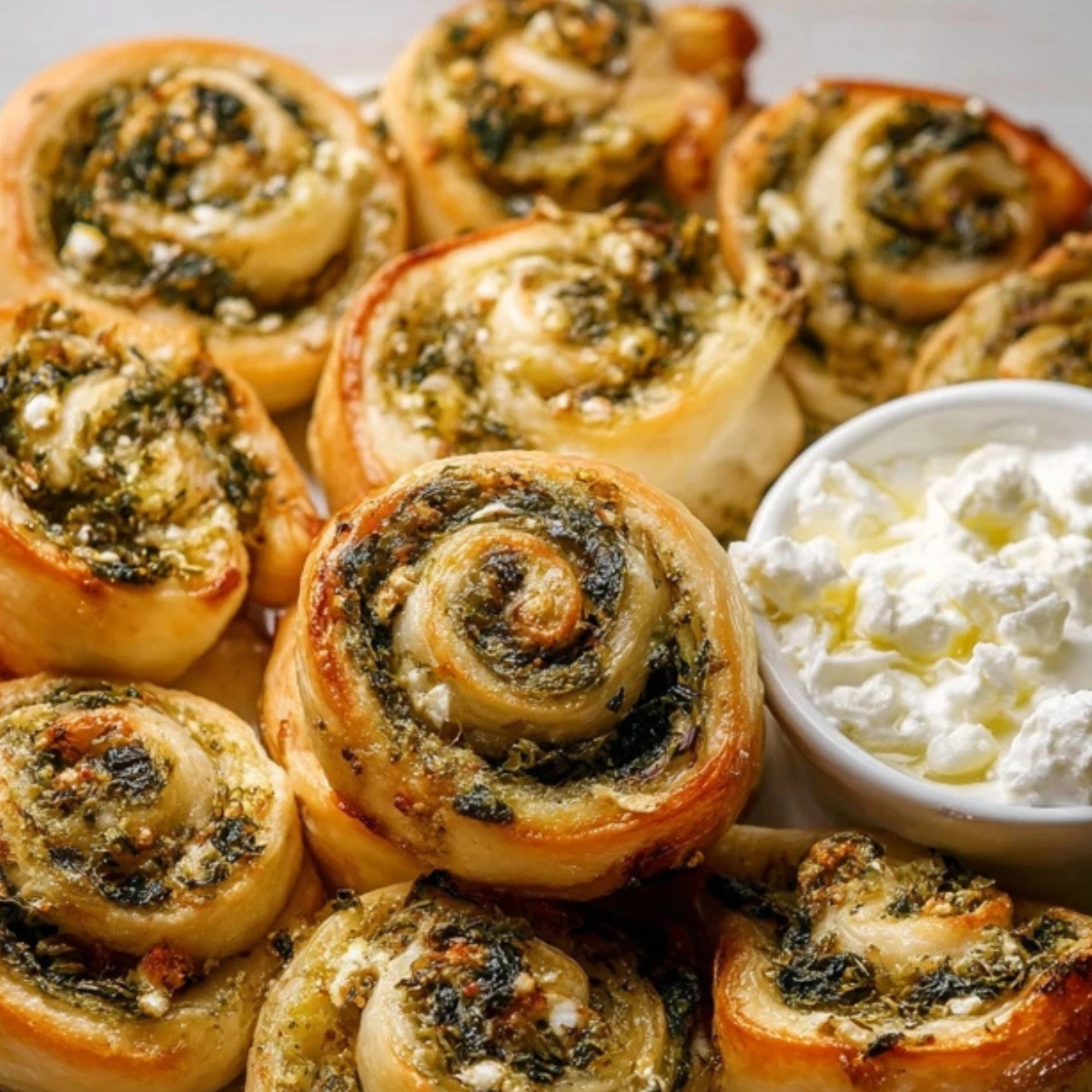 Spinach and Feta Pinwheels