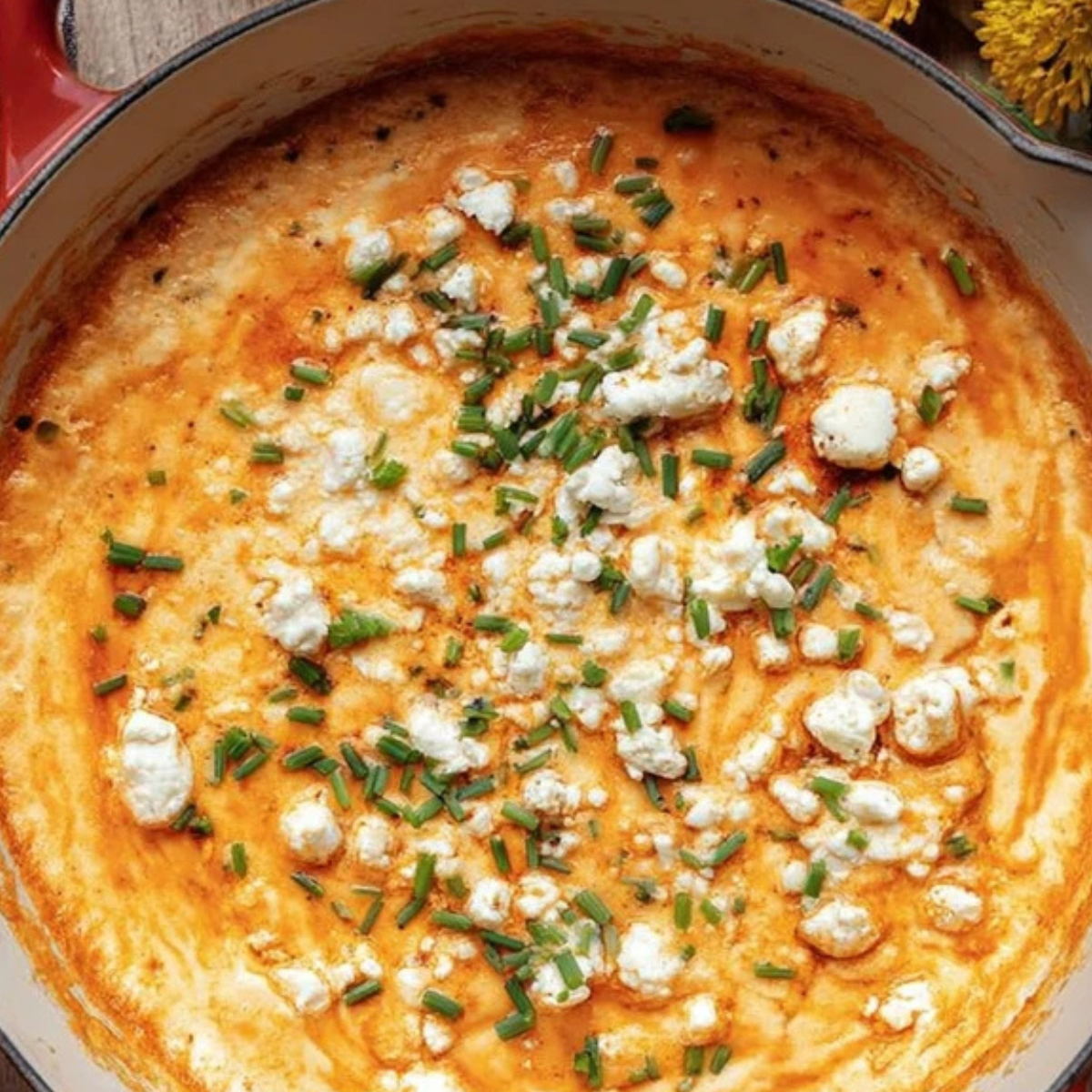 Stovetop Buffalo Chicken Dip