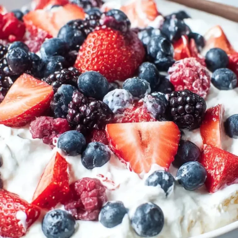 Triple Berry Cheesecake Fruit Salad