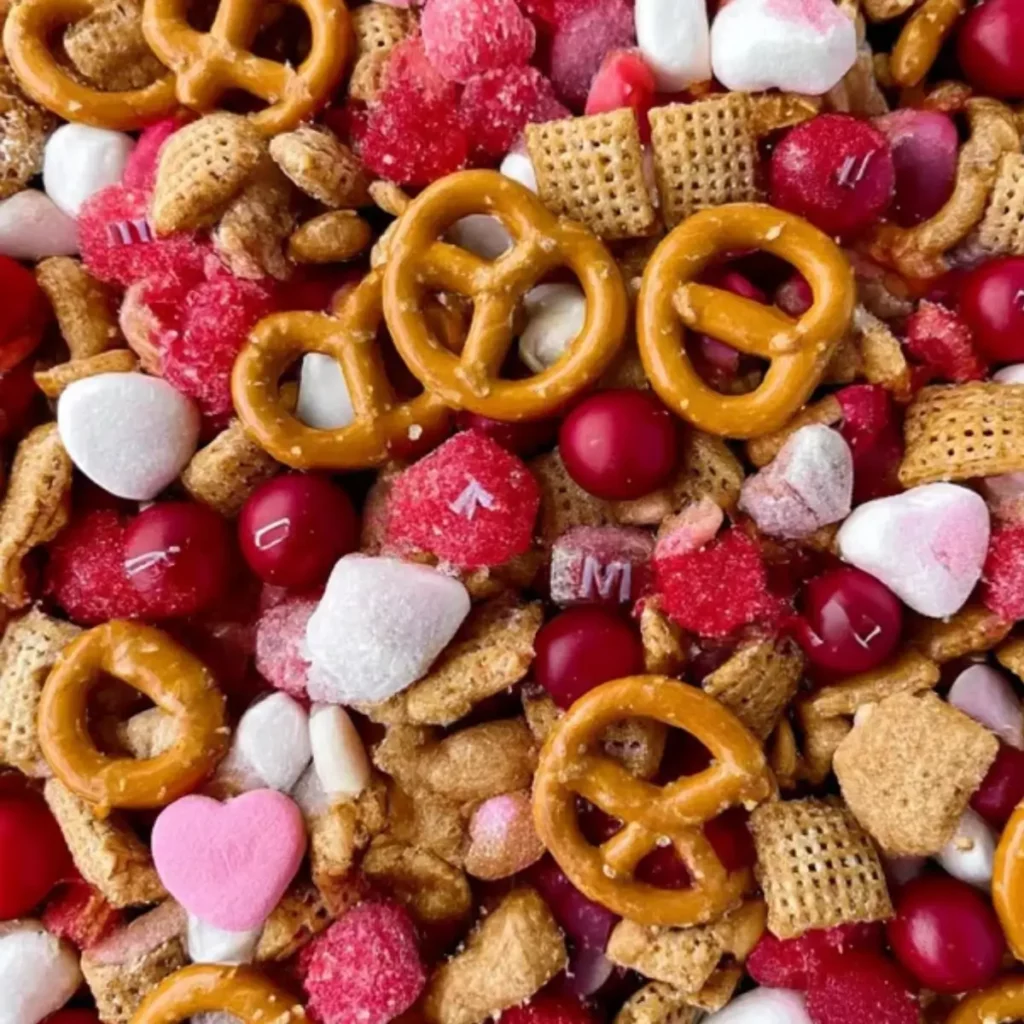 Valentine Sweet and Salty Snack Mix