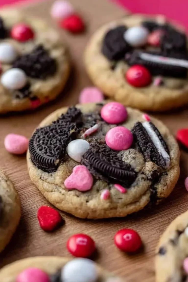 Valentine’s Day Oreo m&m’s Cookies
