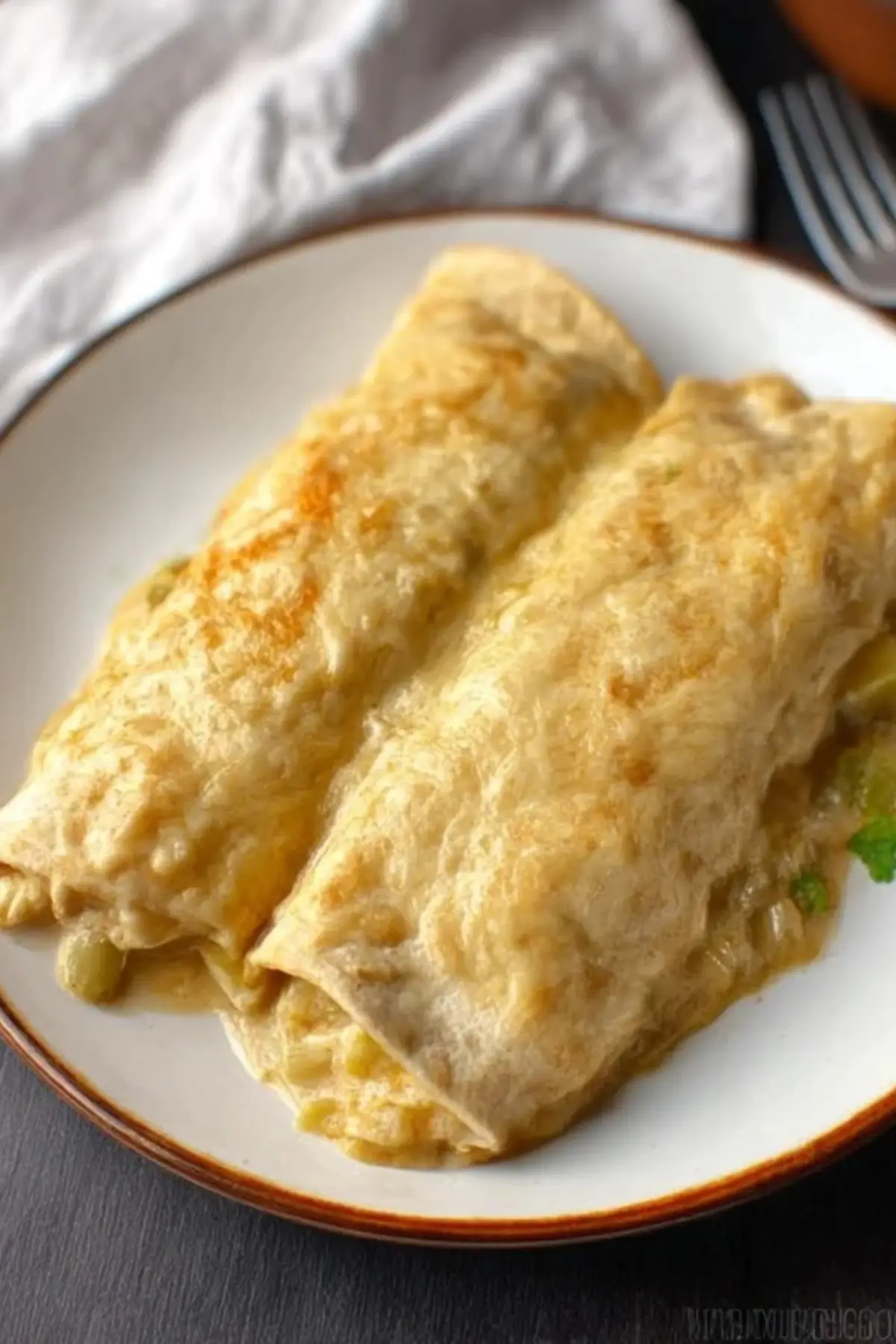White Chicken Enchiladas