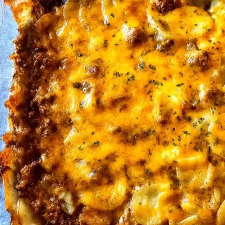 cheesy ground beef and potatoes