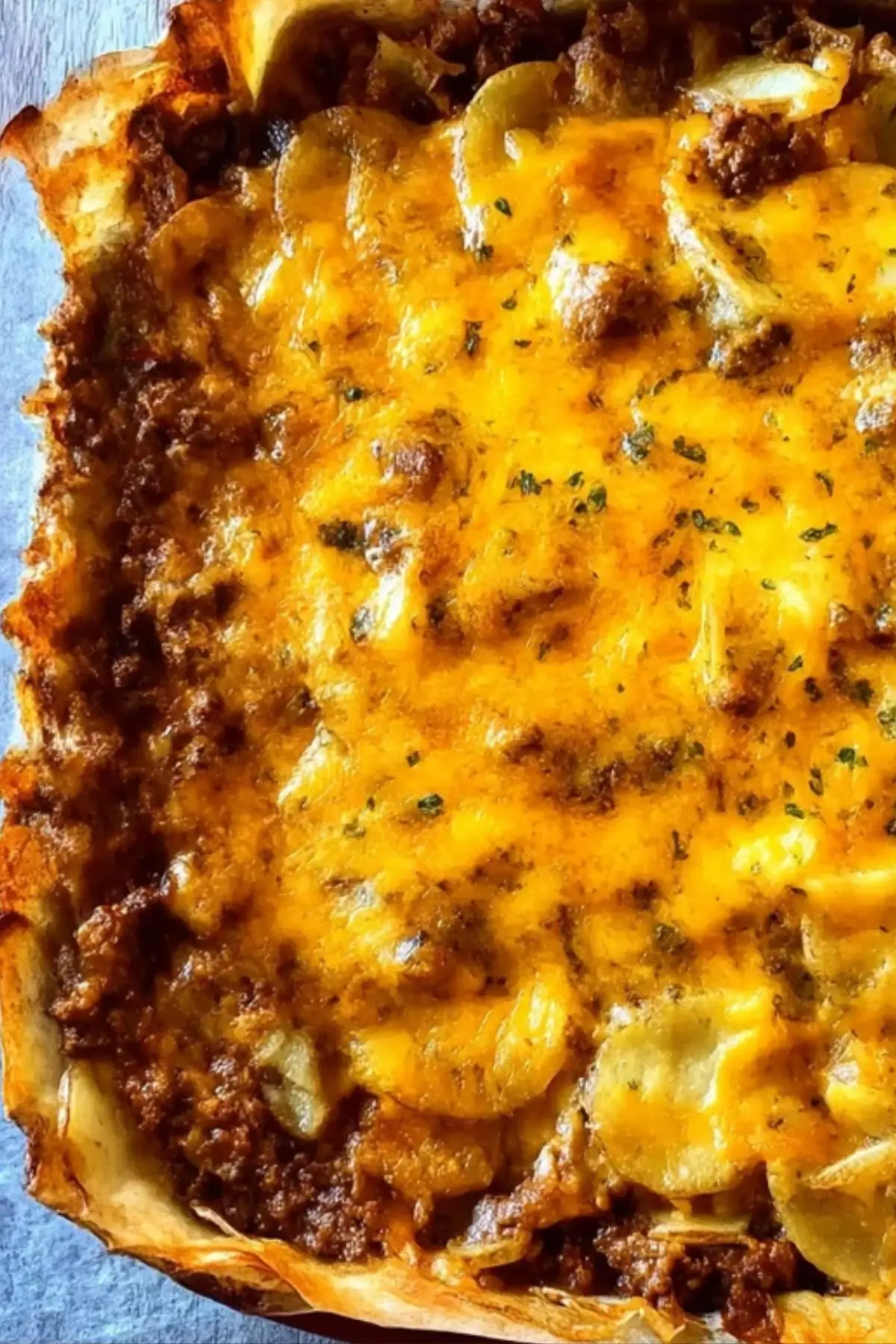 cheesy ground beef and potatoes