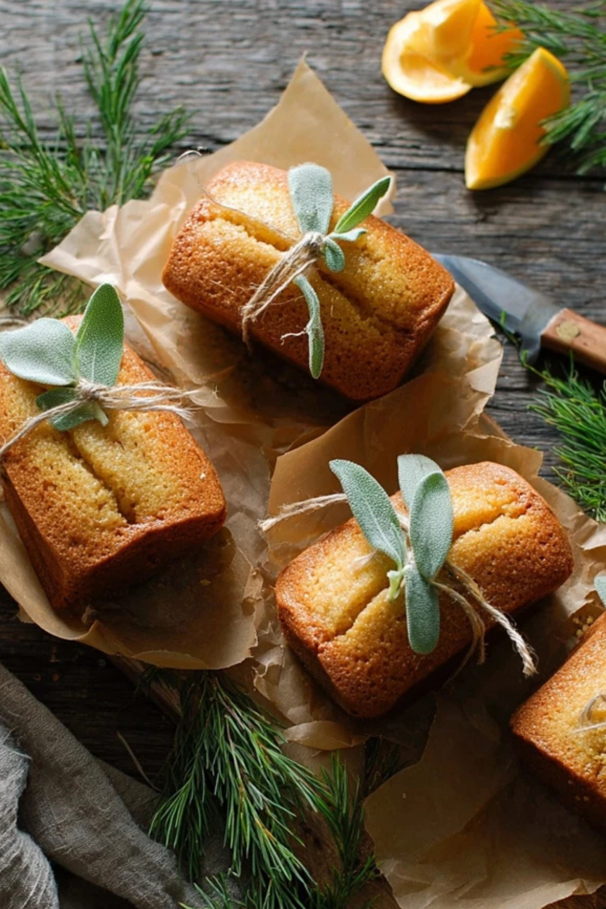 orange ginger honey cakes