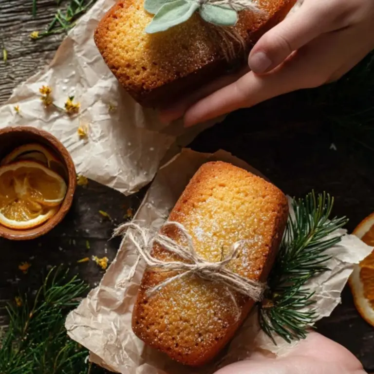 orange ginger honey cakes