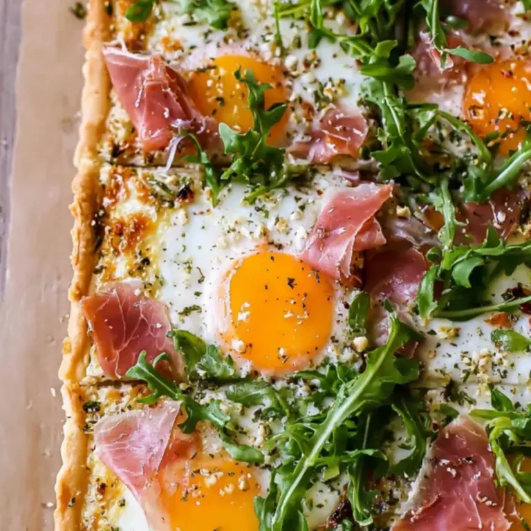 Baked Prosciutto and Egg Breakfast Tart
