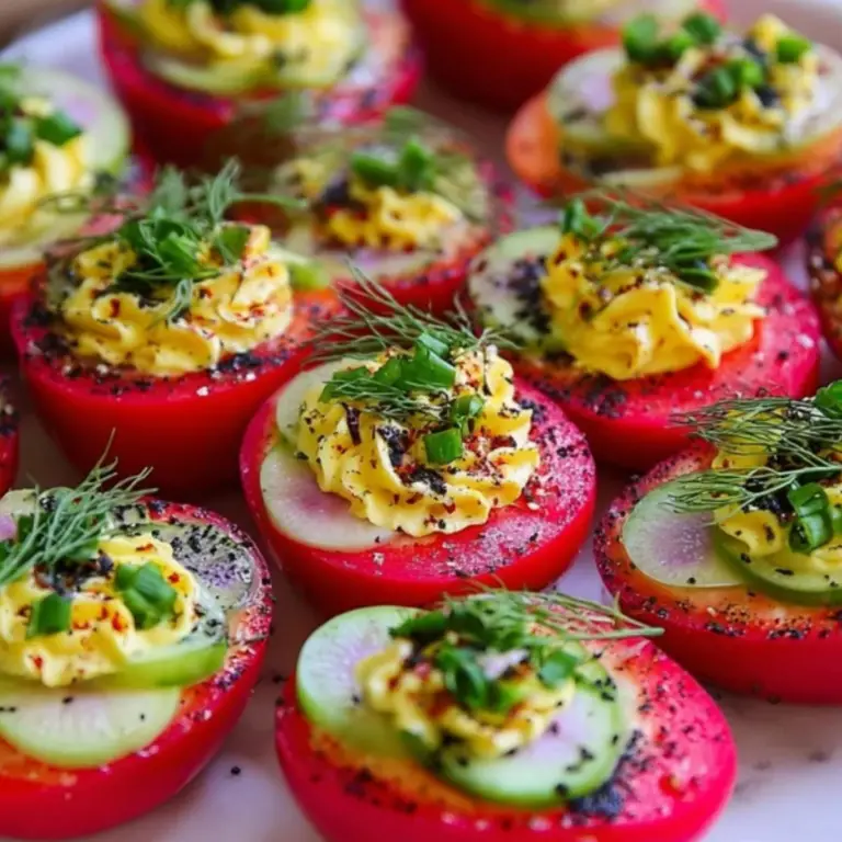 Beet Pickled Deviled Eggs