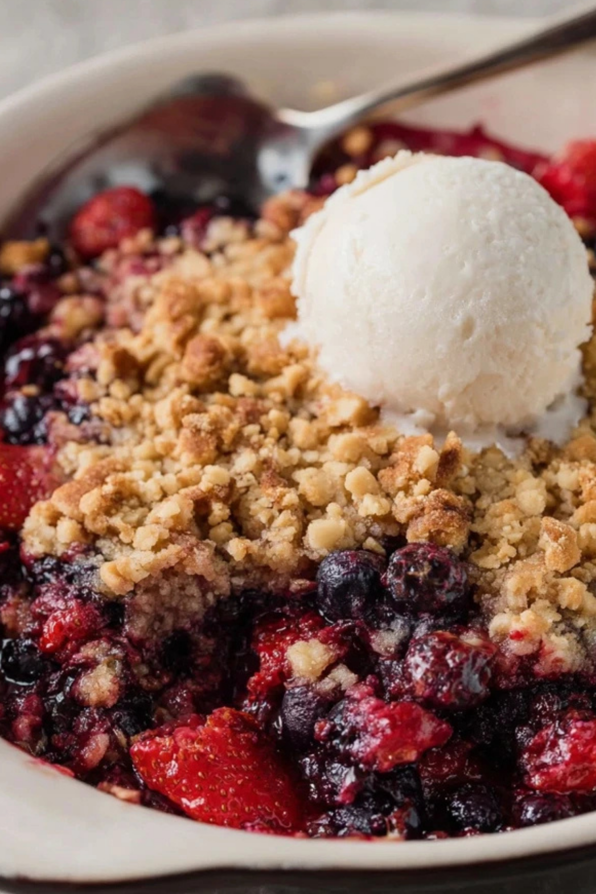 Berry Crisp Dump Cake