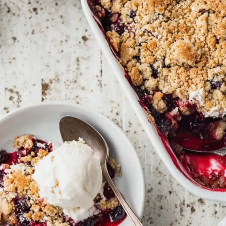 Berry Crisp Dump Cake