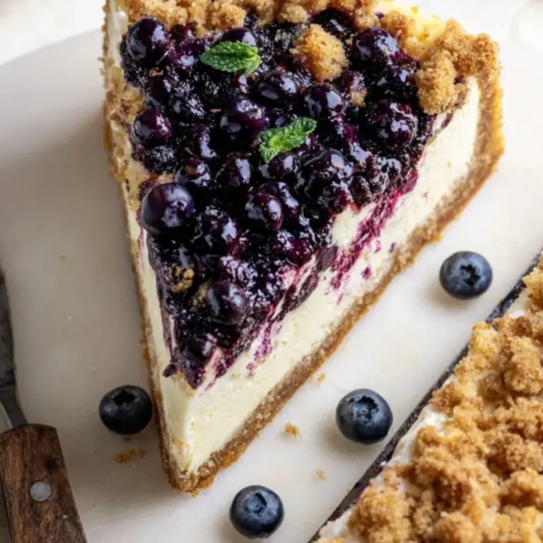 Blueberry Crumble Cheesecake