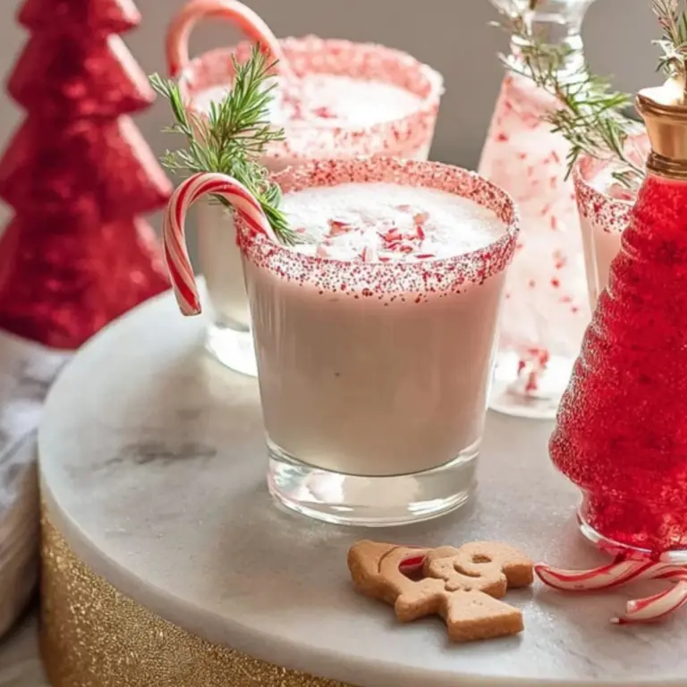 Candy Cane Christmas Mocktails