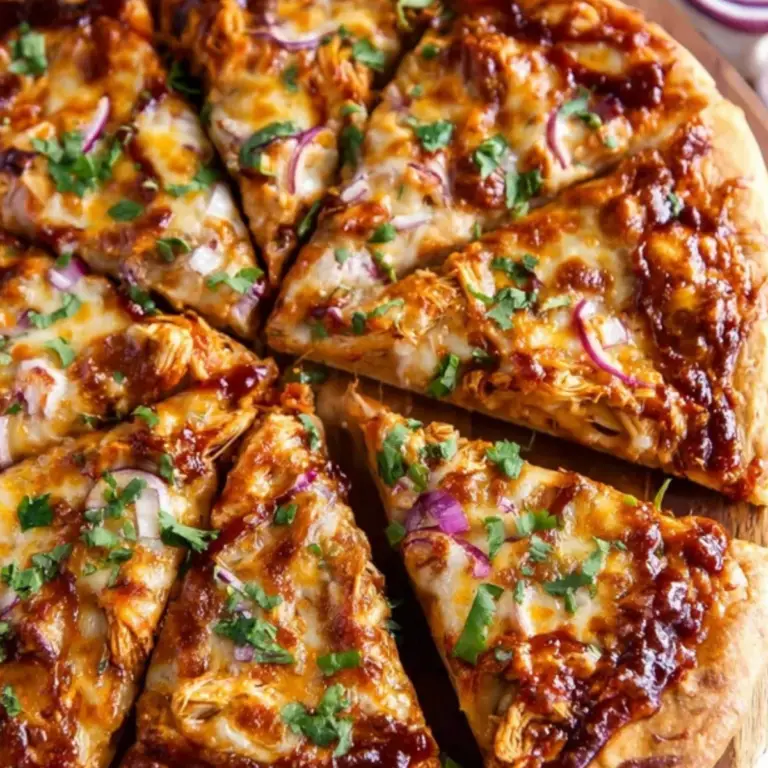 Cheesy BBQ Chicken Pizza