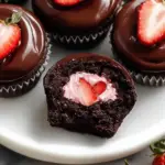 Chocolate Covered Strawberry Cupcakes