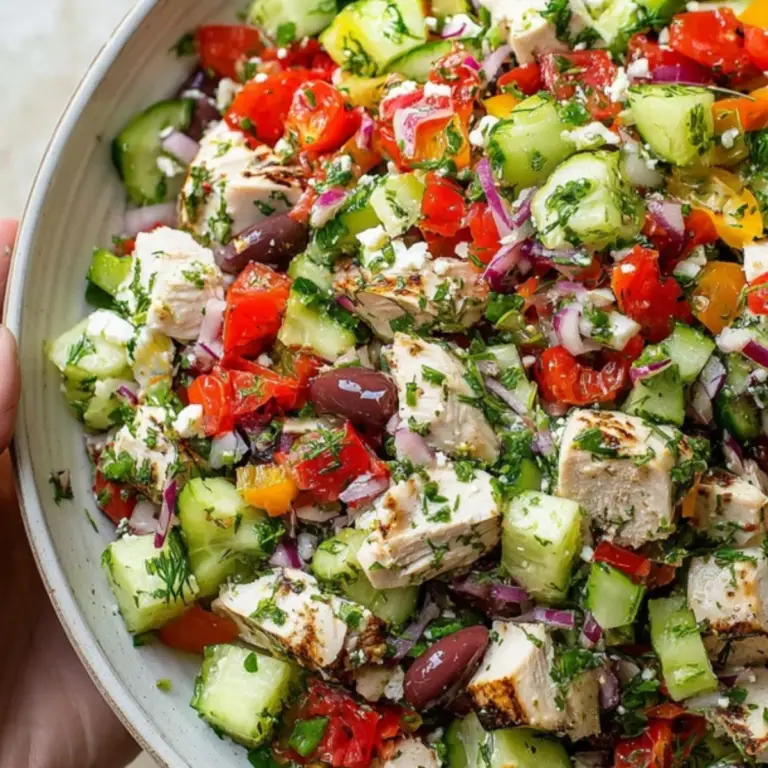 Chopped Greek Inspired Chicken Salad