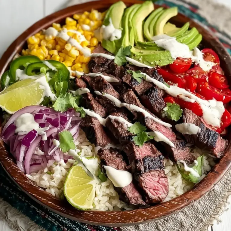 Cilantro Lime Steak Bowls