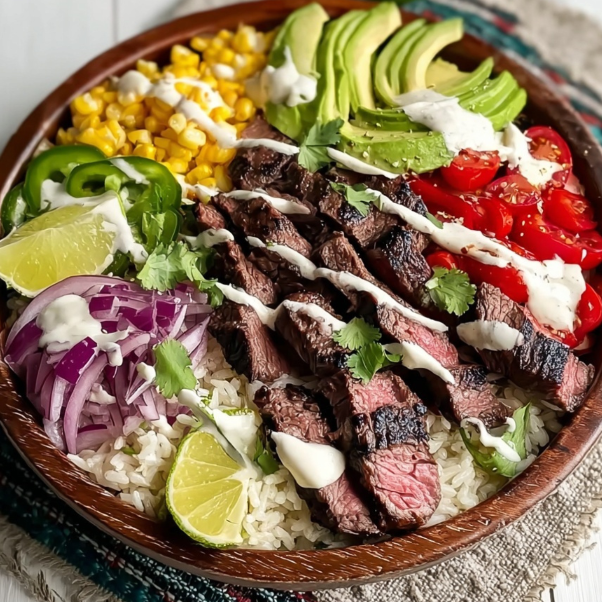 Cilantro Lime Steak Bowls