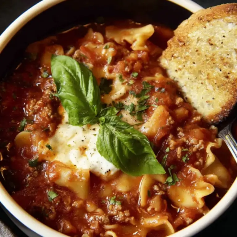 Crockpot Lasagna Soup