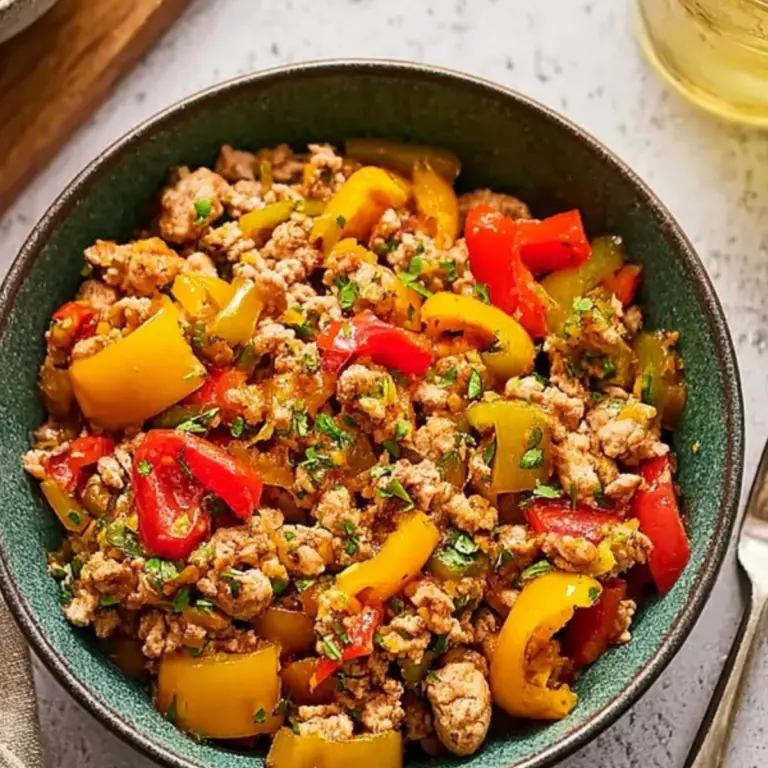 Ground Turkey and Peppers