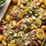 Herby Lemon Garlic Chicken and Potatoes